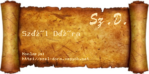 Szél Dóra névjegykártya