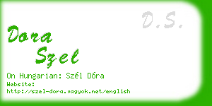 dora szel business card