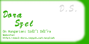 dora szel business card